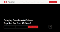 Desktop Screenshot of canadacuba.com