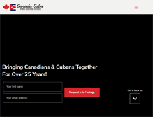 Tablet Screenshot of canadacuba.com